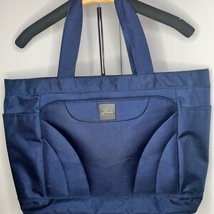 Skyway Navy Travel Tote Bag with Front Panel Pocket Vacation Utility